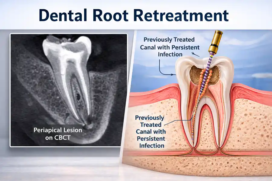 The Second Chance for Your Tooth: A Clinical Guide to Non-Surgical Retreatment Success 6 Gold Coast Dental Non-surgical endodontic retreatment